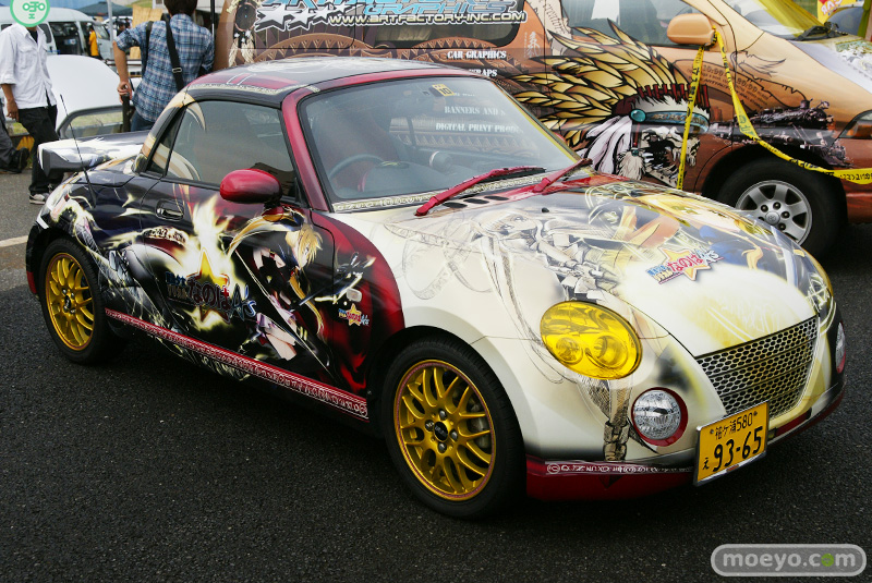 Illustration for article titled A Thousand Cars, Covered In Otaku Stickers